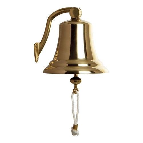Handbel, Luid Hand Held Bell, Tafel Bell Hand Bel, Service Bel Call Klokken, voor Receptie Diner, Bar Hotel Service, Feest, Meditatie Gebed, Huisdiervoeding (Goud