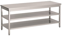Combisteel | 600 werktafel 2 schappen 1100 - CMBI-7812.0291