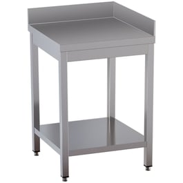 Diamond | Werktafel 90° met onderlegplank en 2 achteropstanden | TL771CD-ST9