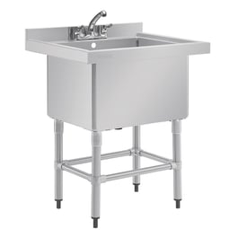 Vogue | diepe RVS spoelbak 77x60cm