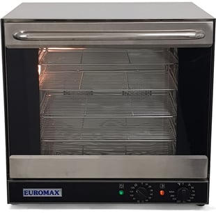 EUROMAX | Heteluchtoven 2/3  |met valdeur | 2 ventilatoren.
