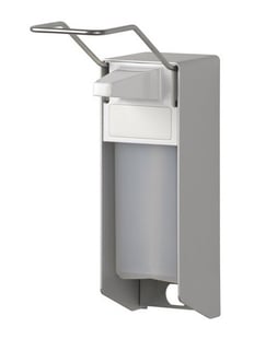 MediQo-line | Zeep- & desinfectiemiddeldispenser 1000 ml LB aluminium - ingo-man versie - AC-2110911