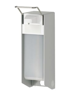 MediQo-line | Zeep- & desinfectiemiddeldispenser 1000 ml KB aluminium - ingo-man versie - AC-2110921