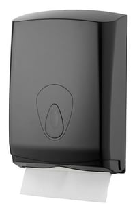PlastiQline | Handdoekdispenser midi kunststof zwart - AC-3342
