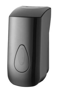 PlastiQline | Zeepdispenser 400 ml kunststof zwart navulbaar - AC-3380