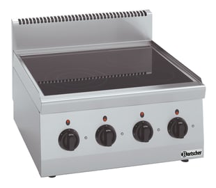 Bartscher | Keramisch kooktoestel 600, 4 ZO, TA