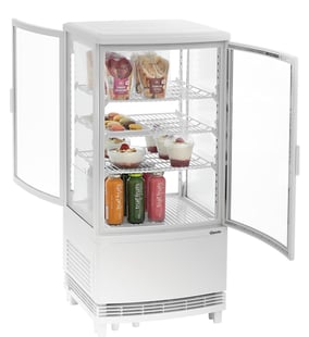 Bartscher | Mini-koelvitrine 75L2T wit