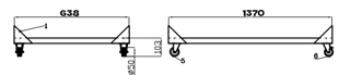 Combisteel | Verhogingsonderstel saladiere 3 deurs - CMBI-7003.0515