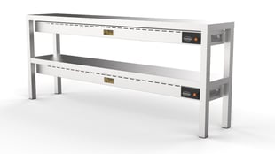 Combisteel | Etagere keramisch verwarmd 2 niveaus 1800  10 heaters À 250w - CMBI-7020.0750