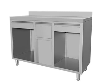 Combisteel | Rvs koffie werktafel 1500x600x1150 - CMBI-7088.1010