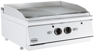 Combisteel | Base 700 gasbakplaat chroom/geribd tafelmodel - CMBI-7178.0262