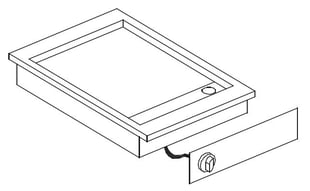 Combisteel | El.bakplaat chroom 400v - CMBI-7266.0055