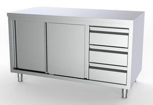 Combisteel | 700 werktafel schuifdeuren laden rechts 2000 - CMBI-7333.0262