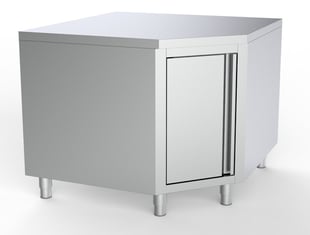 Combisteel | Werktafel hoek met deur 1000/1000 voor 700mm tafels - CMBI-7333.0292