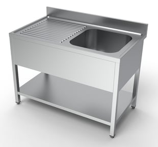 Combisteel | 700 spoeltafel bodemschap 1 rechts 1200 - CMBI-7333.0835