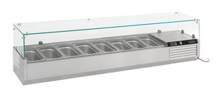 Combisteel | Gekoelde opzetvitrine 1/3 gn x 8 - CMBI-7450.0021