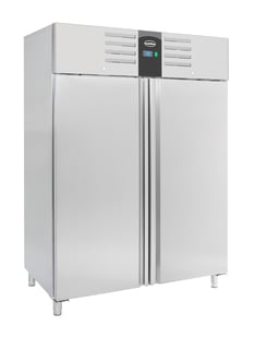 Combisteel | Vrieskast rvs 2 deuren 1400l energy line - CMBI-7450.0257
