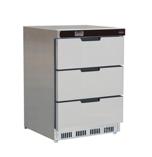 Combisteel | Koelkast tafelmodel rvs 3 laden - CMBI-7450.0536