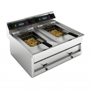 Combisteel | Friteuse tafel 2x12l 2x9kw - CMBI-7455.0945