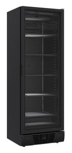 Combisteel | Vrieskast 1 glasdeur zwart 382l - CMBI-7464.0064