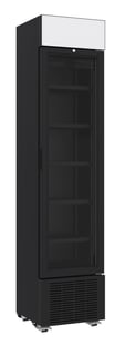 Combisteel | Drankenkoelkast 1 glasdeur zwart 232l *transport op aanvraag* - CMBI-7464.0200