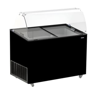 Combisteel | Schepijsvitrine java zwart 8x5 ltr - CMBI-7472.0129
