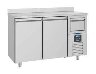 Combisteel | 600 koelwerkbank 2 deuren  incl. afkloplade voor koffie - CMBI-7489.5260