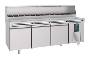Combisteel | Pizzawerkbank 3 deuren 13x 1/3 gn pan - CMBI-7489.5305