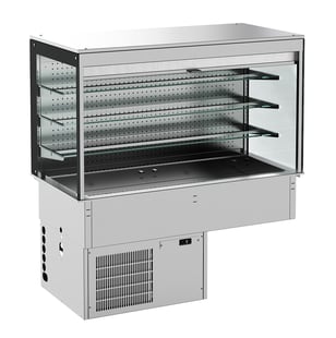 Combisteel | Drop-in wandmodel koelvitrine recht - roll-up 3/1 - CMBI-7495.0165