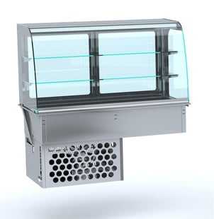 Combisteel | Drop-in gebogen koelvitrine - gesloten 4/1 - CMBI-7495.0200