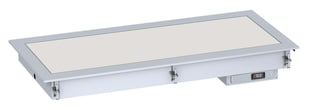 Combisteel | Drop-in verwarmde keramische plaat 2/1 - wit - CMBI-7495.0245