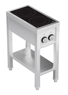 Combisteel | Inductie fornuis 2 zones met open onderstel - CMBI-7505.0030