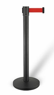 Combisteel | Afzetpaal zwart set/2 - CMBI-7522.0010