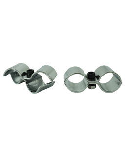 Combisteel | Set van 2 koppelbeugels chroom tbv CMBI-7530.0005-0010-0015-0020 - CMBI-7530.9000