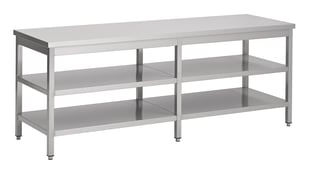 Combisteel | 700 werktafel 2 schappen 2700 - CMBI-7812.0313