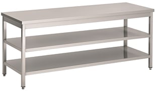 Combisteel | 800 werktafel 2 schappen 1000 - CMBI-7812.0320