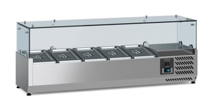 Combisteel | Gekoelde opzetvitrine 1/4 gn x 5 - CMBI-7950.5115