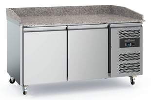 Combisteel | Pizzawerkbank 2 deurs  met wielen - CMBI-7950.5135