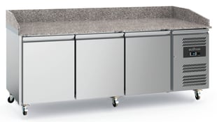 Combisteel | Pizzawerkbank 3 deurs  met wielen - CMBI-7950.5140