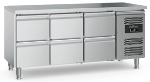 Combisteel | 700 koelwerkbank 6 laden  met verstelbare poten - CMBI-7950.5185