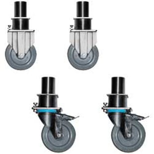 Diamond | 4 verstelbare wielen, 2 met rem, voor oven 20 GN 1/1 & 2/1 | AC/RR20-X
