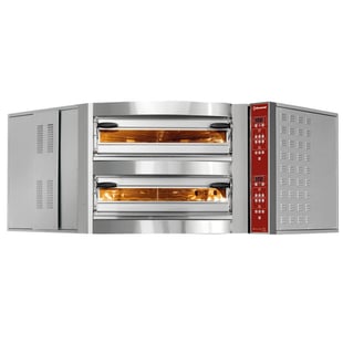 Diamond | Elektrische hoekoven, 2karmers, 2x 8 pizza's Ø 350 mm | CGD/2-DG--230/3-