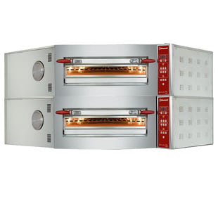 Diamond | Elektrische hoekoven, 2 kamers, 2x 8 pizza's Ø 350 mm | CGD/2-DG