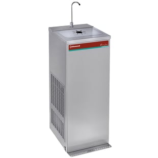 Diamond | Gekoelde waterfontein met pedaal, roestvrij staal, 35 liter/uur | CR-18S/35-P
