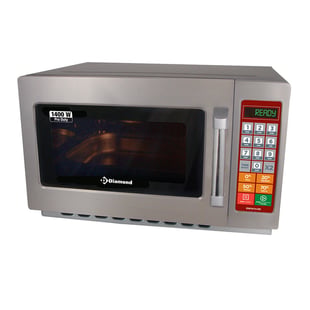 Diamond | Microgolfoven in R.V.S., (GN 2/3), 1400 W. (34 Lt), digitaal | DW3414-DE