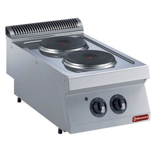 Diamond | Elektrisch kookfornuis met 2 ronde platen -TOP- | E17/2P4T-230/3--N