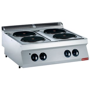 Diamond | Elektrisch kookfornuis met 4 ronde platen -TOP- | E17/4P8T-N