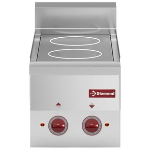 Diamond | Vitrokeramisch fornuis 2 kookplaten -Top- | E60/2VC3T-N