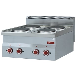 Diamond | Elektrisch fornuis 4 kookplaten -Top- | E60/4P6T-LIQ