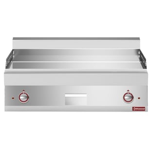 Diamond | Elektrische braadplaat EXTRA-BREED met vlakke plaat verchroomde | E65/PLCD10T-230V/3-N